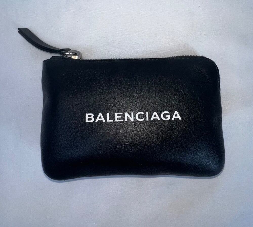 Balenciaga Leather printed Wallet - Black SPB-CA 353480